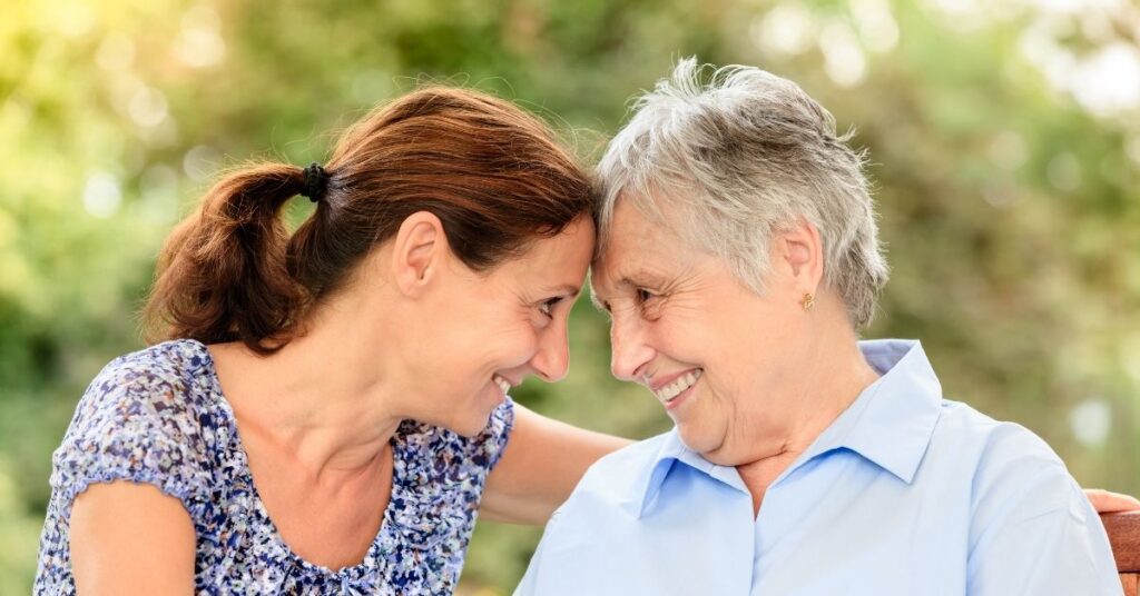 Caregiver older adult parent