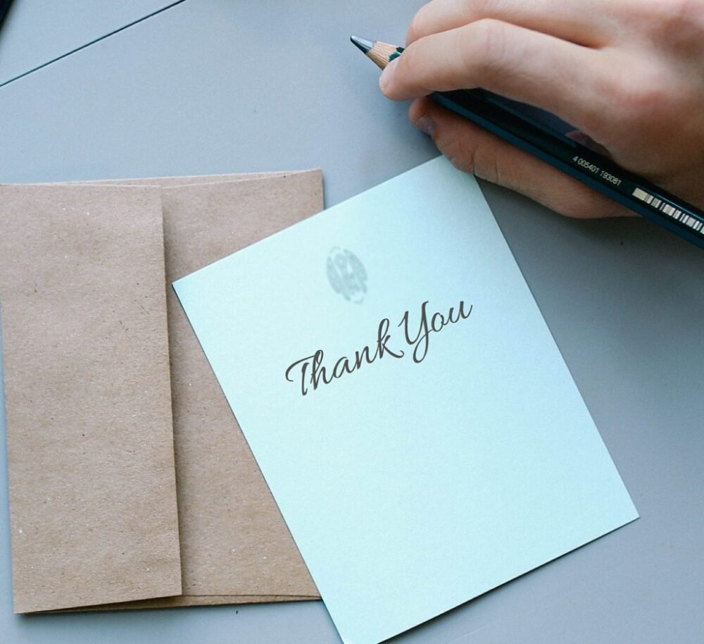 the art of thank you note writing