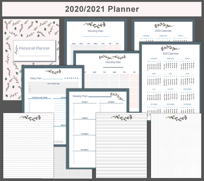 2020/2021 Planner