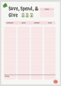 Save, Spend, Give – True Assisting