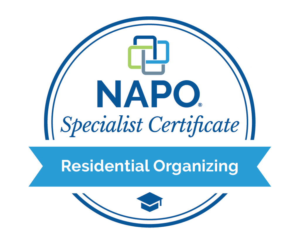 NAPO Specialist Certificate Residential Organizing