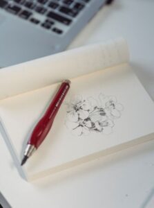 flowers drawn sketchbook
