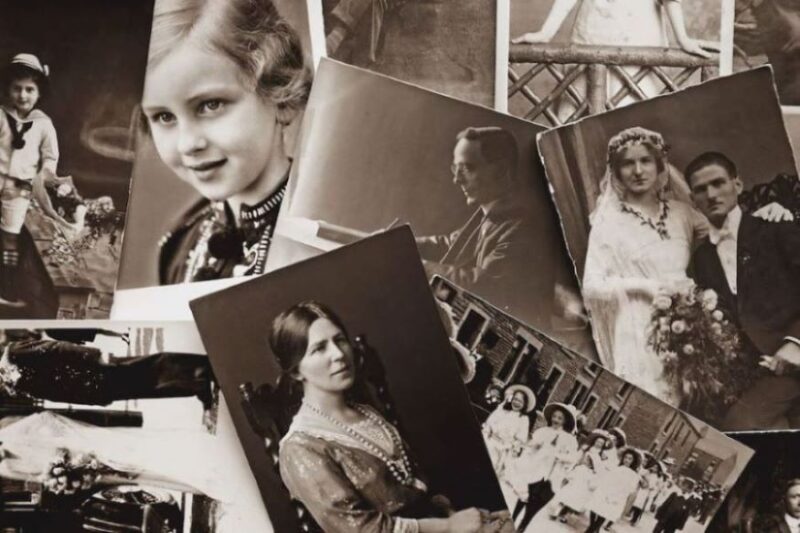 old black and white photo collection