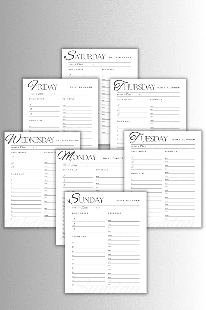 True Assisting 7 Page Daily Planner 