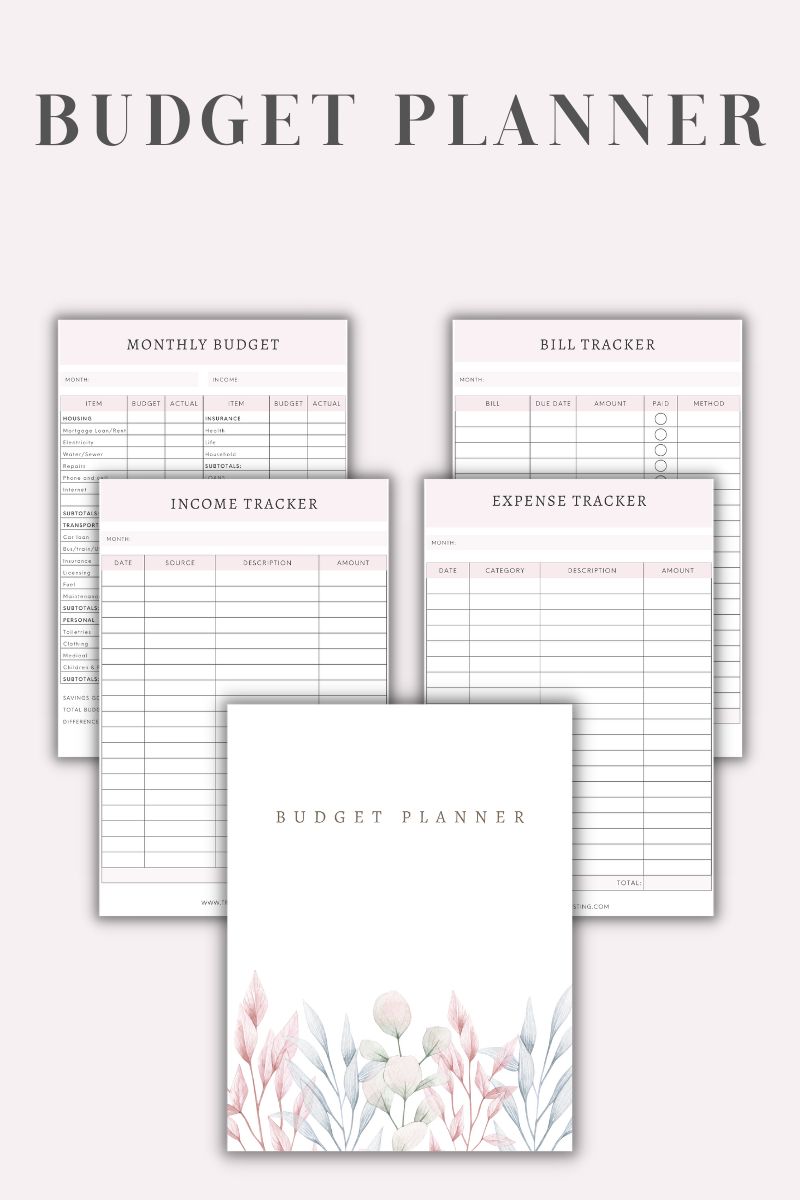 5-Page Budget Planner